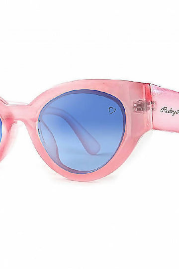 Ruby Rocks Chunky 'zante' Cateye In Pink Ruby Rocks